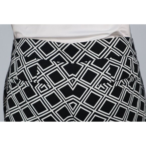 J. Crew Women's Black & White Geometric Print Cotton Shorts Size Small - Picture 4 of 13